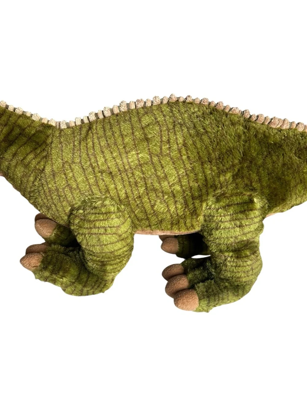 Fiesta Vtg Stuffed Plush Green Jumbo Dinosaur Large 36” Brontosaurus Nursery Tan